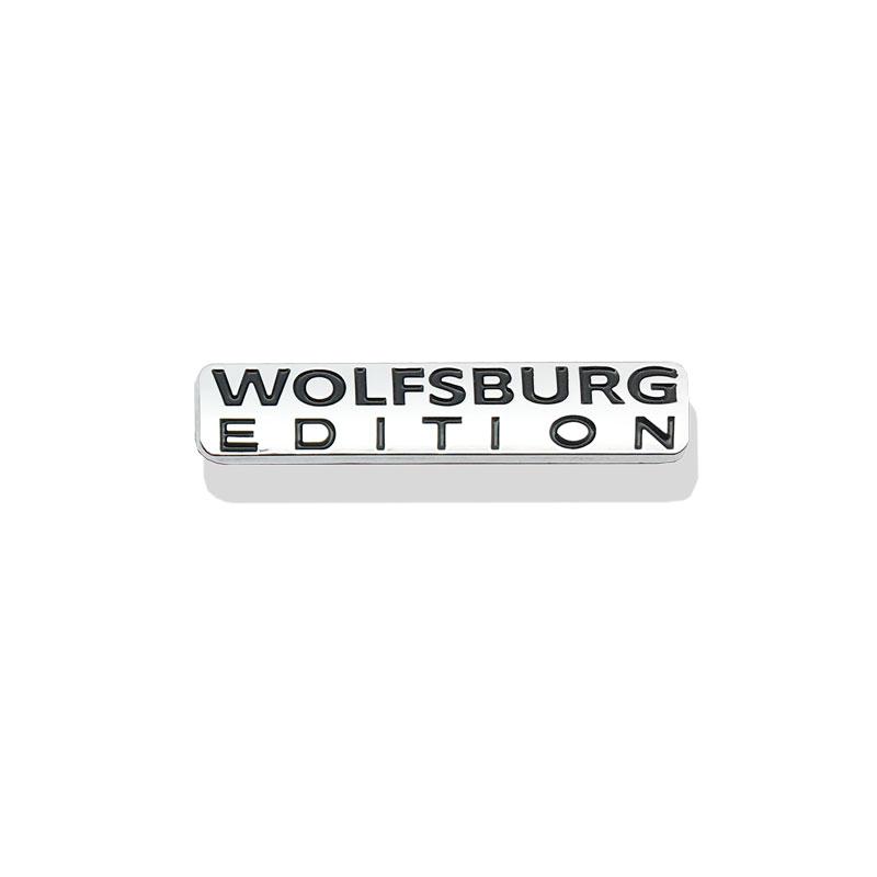 Autozubehör WOLFSBURG EDITION Logo Emblem Seite Hinten Kofferraum Abzeichen Metall Aufkleber Dekoration Auto Styling blau