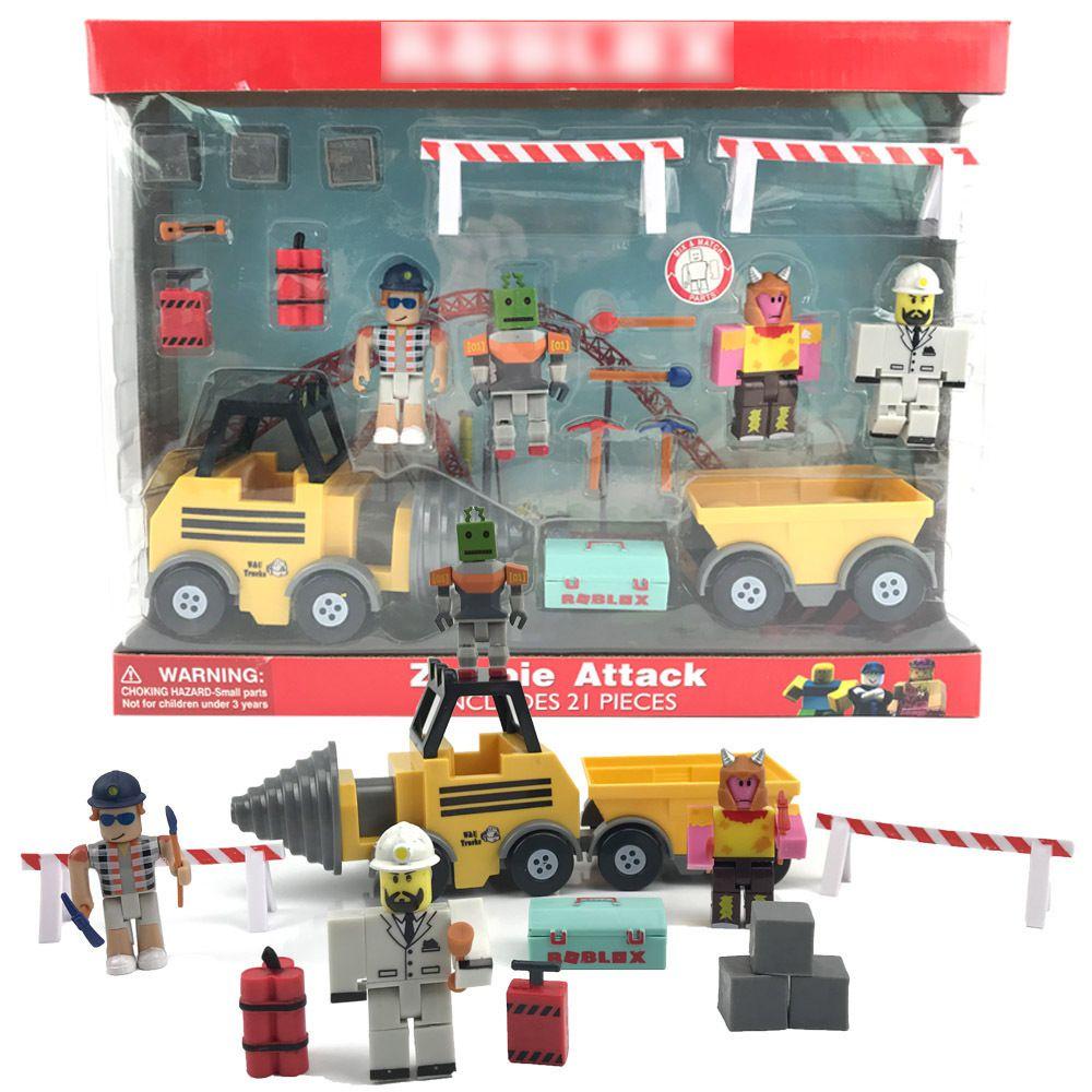 Roblox Figuren Set mit bunten Charakteren und Zubehör für kreatives Spielen Construction Vehicle