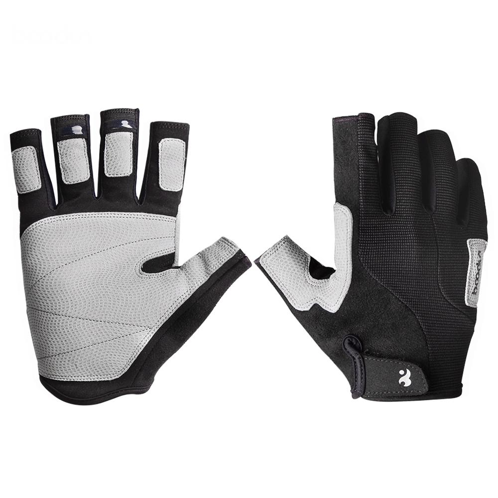 Klettern Handschuhe Unisex Sport Handschuhe Halb-Finger Klettern Handschuhe Für L schwarz