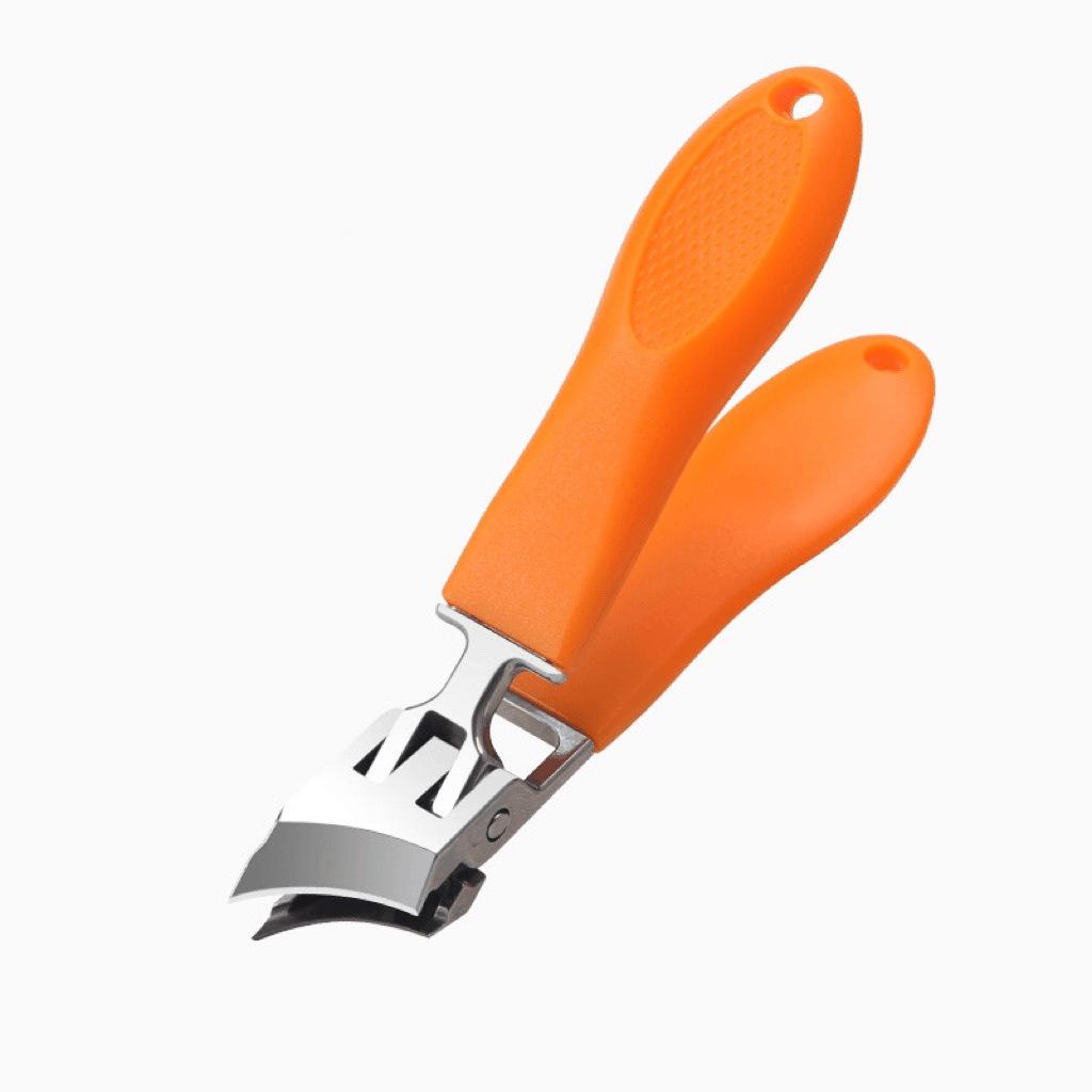 Anti-Splash-Nagelknipser Große Größe ABS Zehennagelschneider Diagonalzange Maniküre Werkzeuge Haushalt 1PCS orange