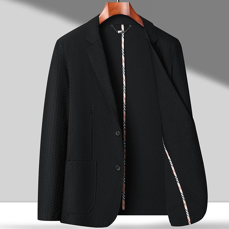 Anzug Herren Frühling und Sommer ungefüttert Casual Anzug bügelfrei Einzelner Anzugsakko 4XL