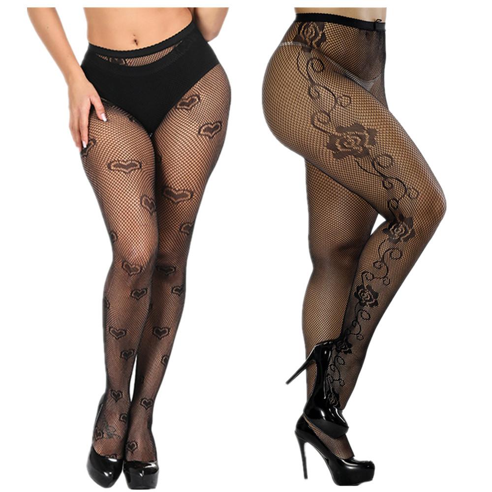 2 Paare/Los Übergröße Bodystocking Sexy Dessous Damen Erotische Dessous Sex Body Strümpfe Große Größen Netzstrümpfe Damen Strumpfhosen S-4XL