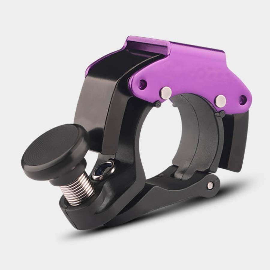 Outdoor Fahrradklingel Edelstahl Fahrrad Autoklingel Fahrrad Radfahren Zubehör Rennrad Kinderfahrrad violett