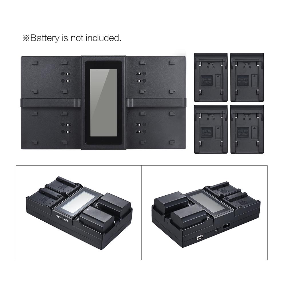 NP-FZ100 4-Kanal-LCD-Digitalkamera-Akkuladegerät für Sony A7III A9 A7RIII NP-FZ100 EU