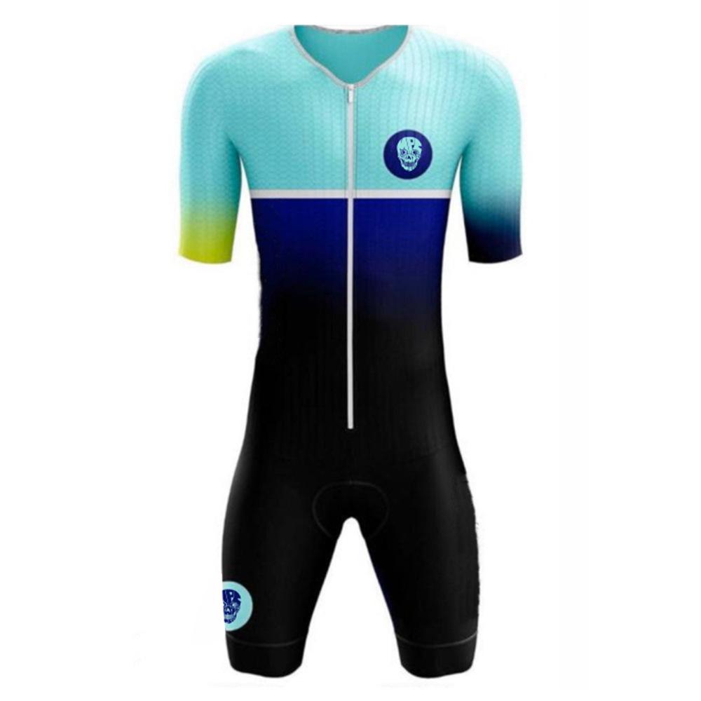 Radsportanzug Triathlon-Einteiler Eng Anliegend Vertikales Muster Mountainbike Rennrad Rollschuhanzug Atmungsaktiv 2026 Einteiliges Radsportanzug-Set XL