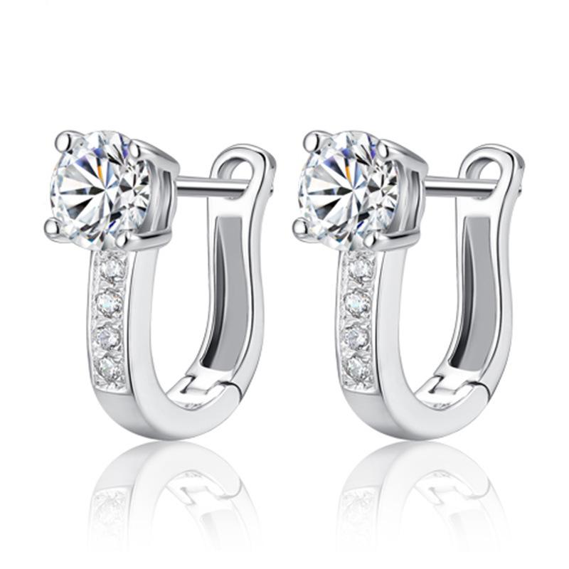 925 Sterling Silber AAA Zirkon Ohrringe Modeschmuck 13.01*4.08MM