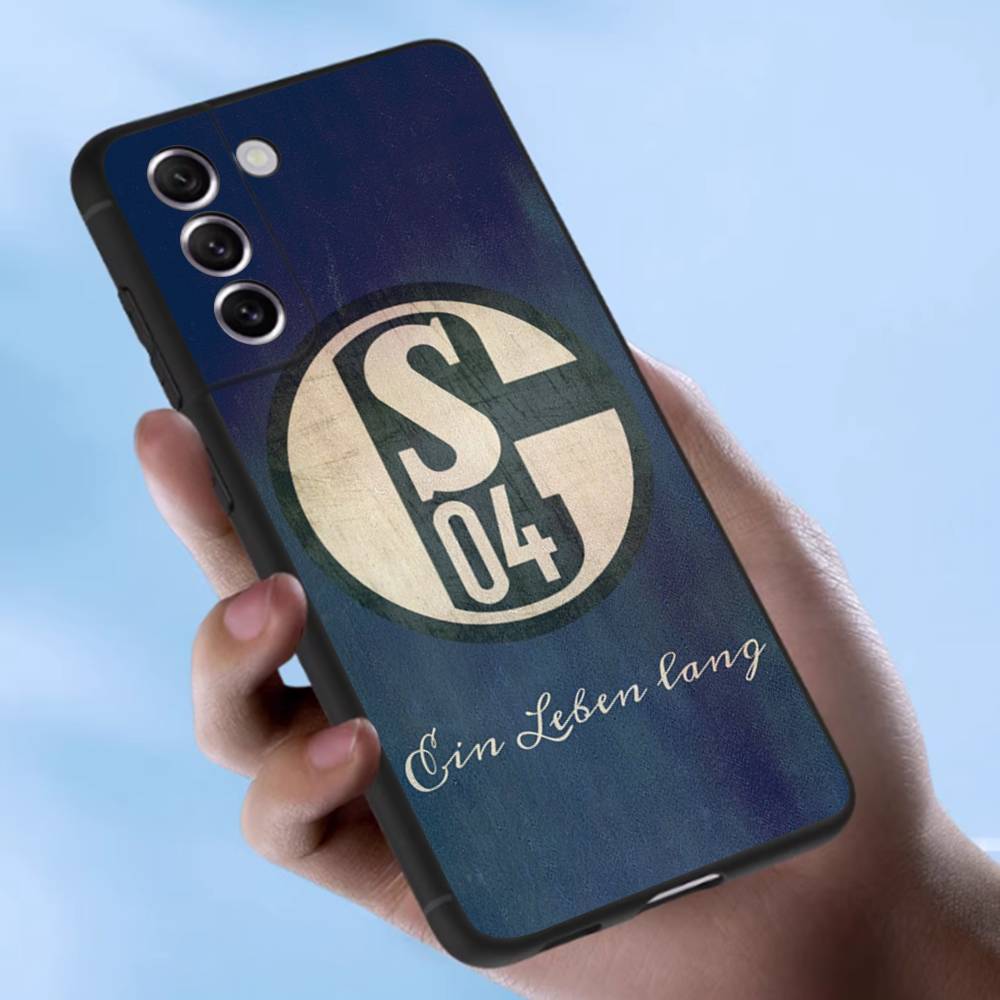 S-Schalke 04 Hülle Für Samsung Galaxy Hülle S25 S23 S22 S21 S30 S20 S10 Ultra Plus FE TPU Weiche Hülle Samsung S21FE