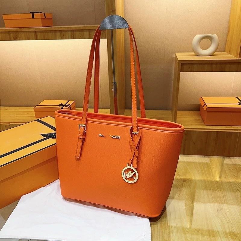 Neue Tote-Tasche Damen-Tasche Temperament Trend Vielseitige Umhängetasche Messenger-Tasche Handtasche mit großer Kapazität 31*13*25cm orange
