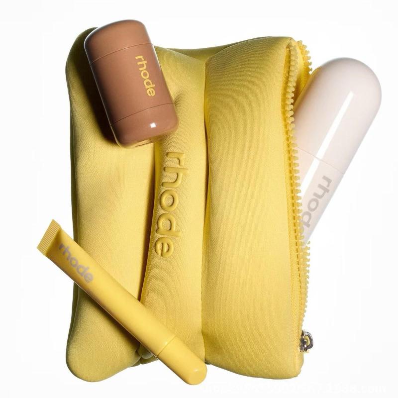 Rhode Hailey's Style Make-up-Organizer-Tasche Make-up-Tasche, Make-up-Organizer, Kosmetiktasche, Make-up-Etui 32X19CM gelb