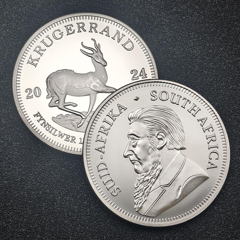 Legierung Versilberte Krugerrand Gedenkmünze (2022–2024) - Südafrika-Ausgabe