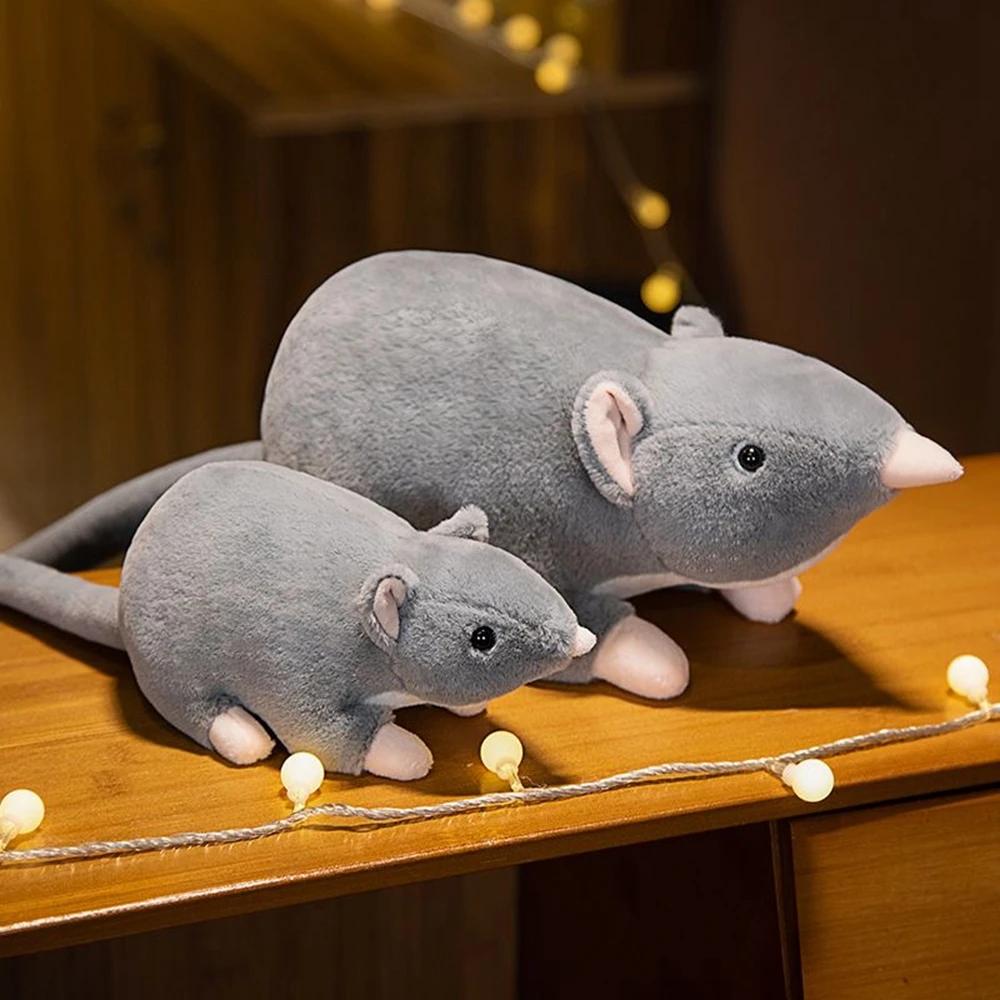 32cm Lustiges Simuliertes Maus Plüschtier Superweiches Tier Maus Plüsch Kissen Kissen Cartoon Plüschtier Kreatives Geschenk Weihnachten 32cm
