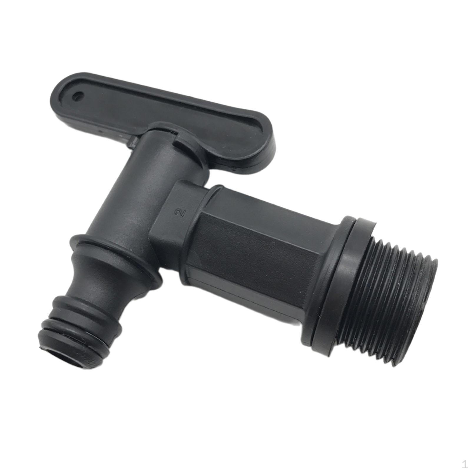 Regentonnenhahn, schwarz, praktischer Ersatz-Gartengeräte-Tankadapter zur Regenspeicherung Nozzle