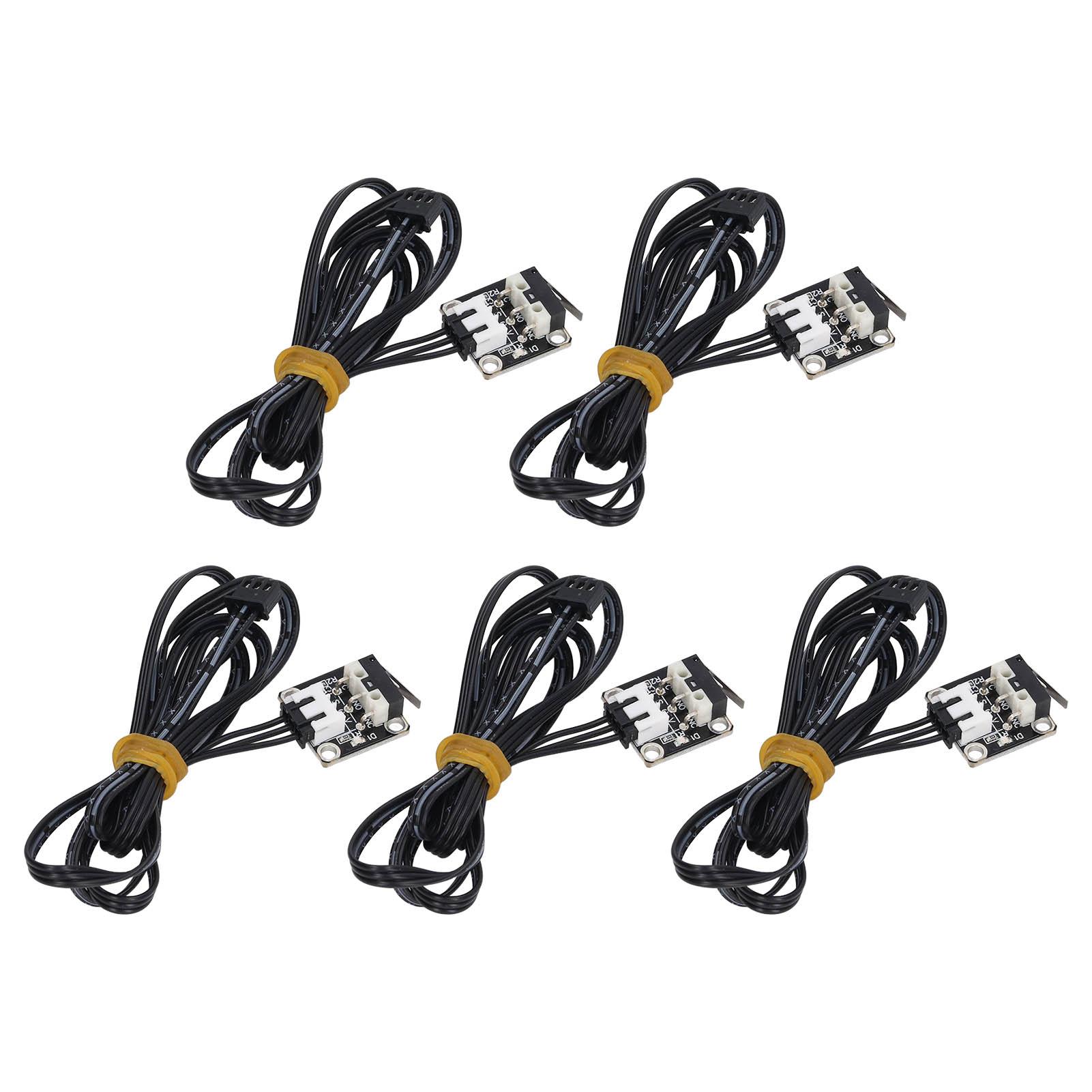 5 Stück Endanschlag-Endschalter 3-polig schwer entflammbar 3D-Drucker Endanschlag-Endschaltermodul für Ender