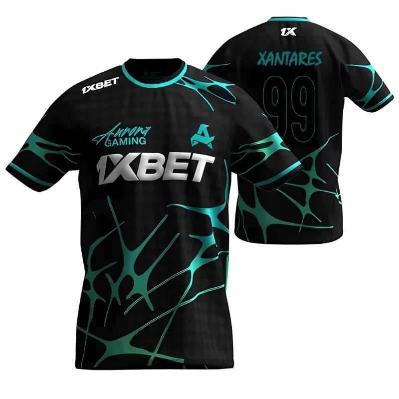 Aurora Gaming E-Sports Club Neue Sommeruniformen CS2 ESL Pro League Trainingsjerseys Spieler-personalisierte T-Shirts Jungen Geschenke Oberteile XL