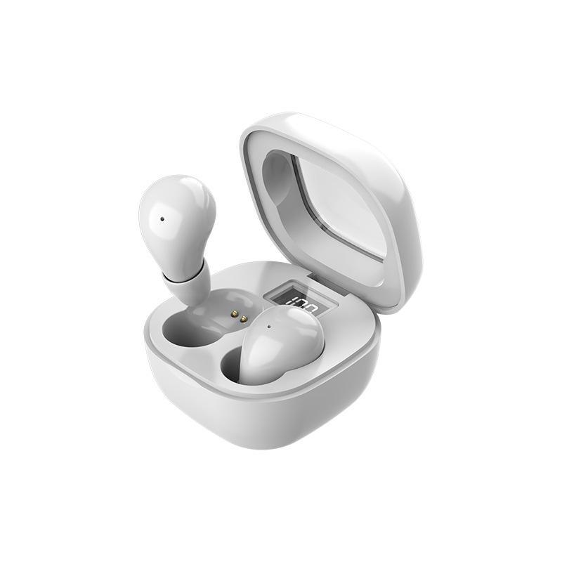 SK19 Mini-In-Ear-Bluetooth-Headset, kabellos, Dual-Ear, lange Akkulaufzeit, Rauschunterdrückung, Ruhemodus SK19 weiß