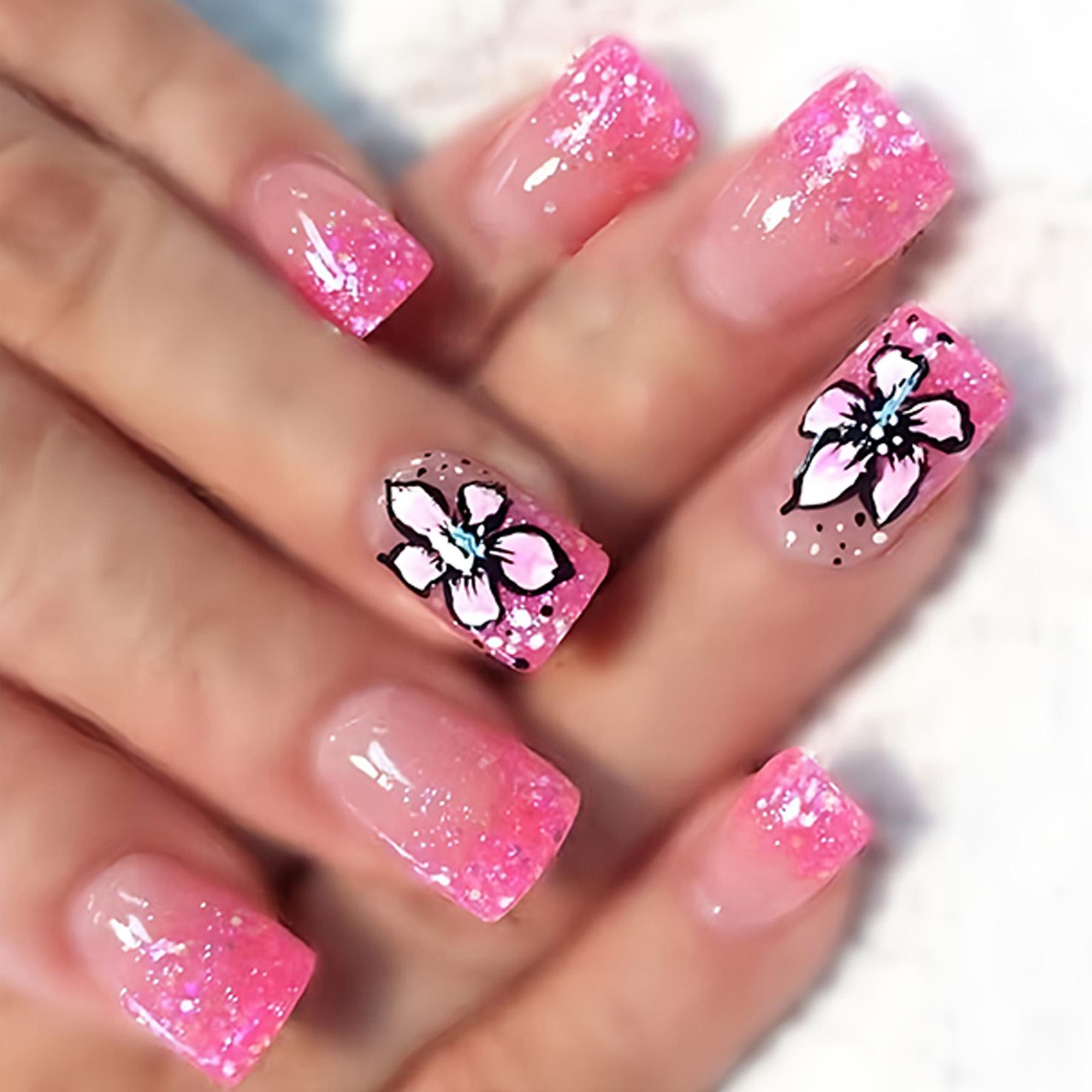Aufdrücknagel, künstliche Nägel, Kleber auf den Nagel, falsche Nägel, Acrylnägel, künstliche falsche Nägel für DIY-Nagelkunst-Designs