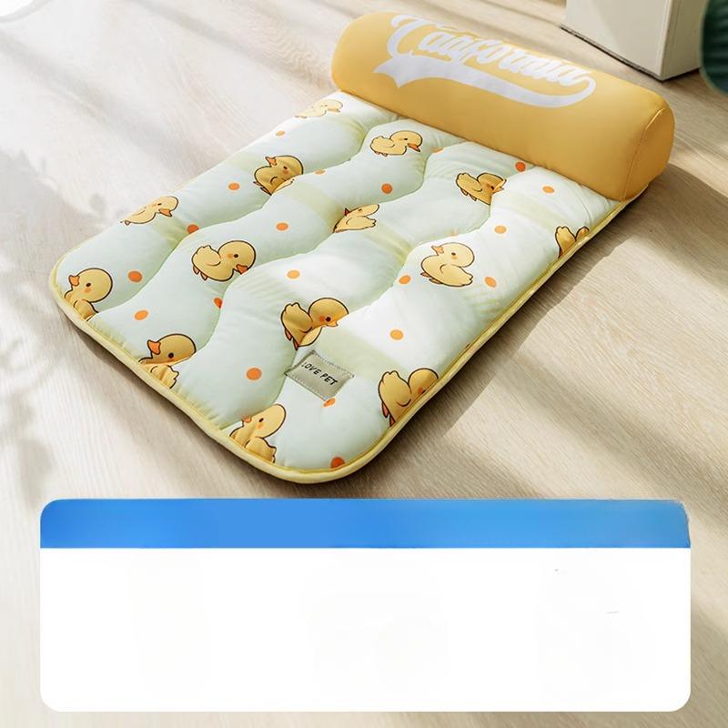 Zwinger Vier Jahreszeiten Kann Zerlegt Und Gewaschen Werden Sommer Kleine Hunde Teddy Schlafendes Hundebett T-ecke Katzenstreu Haustier Sommer S-45 * 35cm beige