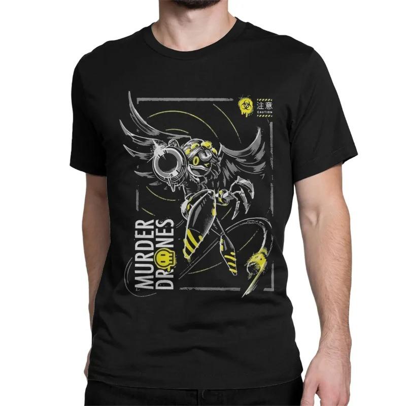 Herren Damen Murder Drones Bezeichnung N T-Shirt Spiel Reine Baumwolle Oberteile Lustig Kurzarm Rundhals T-Shirts Bedruckte T-Shirts Hemden S