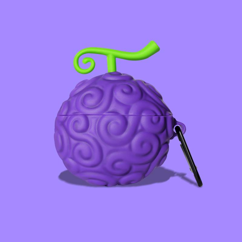 Niedliche Hülle mit Teufelsfrucht-Cartoon für Apple AirPods 4, Kopfhörer-Schutzhülle für AirPods Pro 2, Ladehülle für AirPods 3 2 1 for AirPods Pro 2