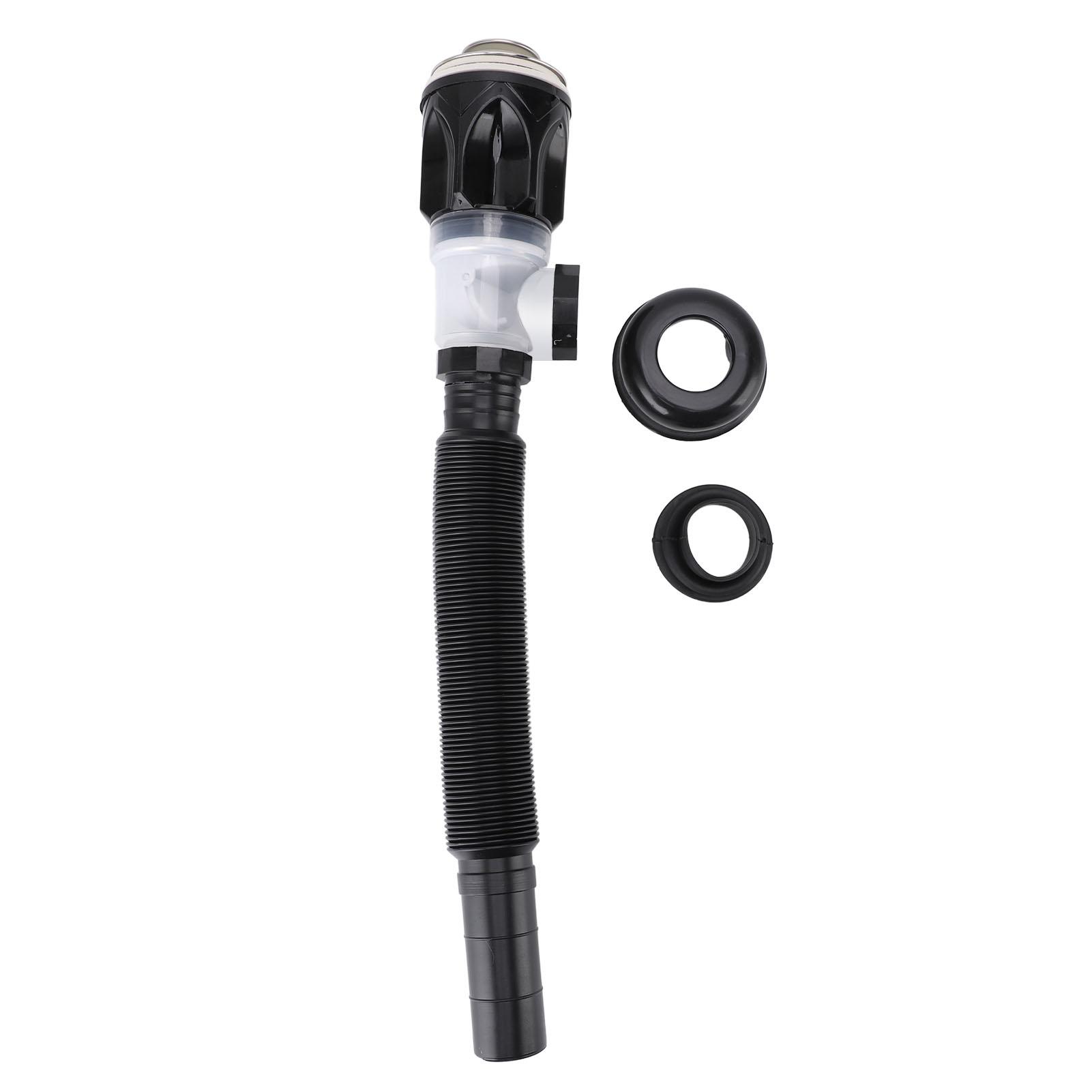 Abflussrohr für Spüle, erweiterbar, flexibel, geruchsneutral, P-Falle, Abflussrohr für Spüle, Abflussset für Spüle