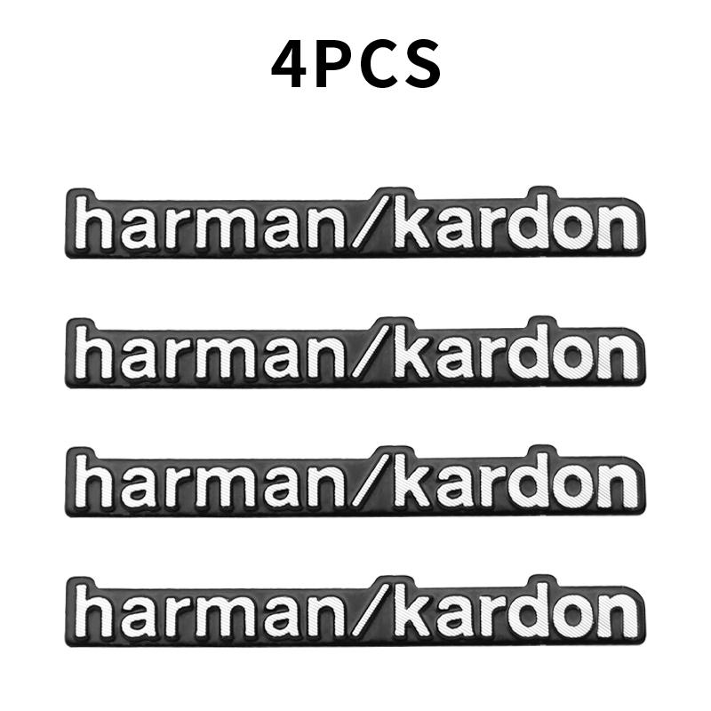 4/2 Stück hochwertige Metall harman/kardon Auto Styling Hi-Fi Lautsprecher Audio Lautsprecher Abzeichen Stereo Emblem Aufkleber Dekoration Zubehör