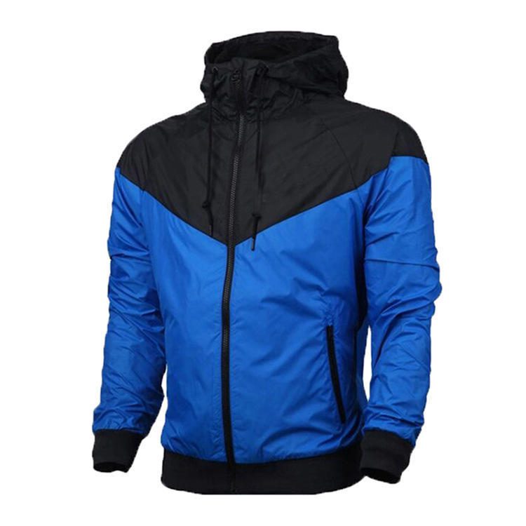 Frühling Herbst Jacke männer Slim Mantel Langarm Sport Mantel Freizeit Zipper Dünne Windjacke S blau