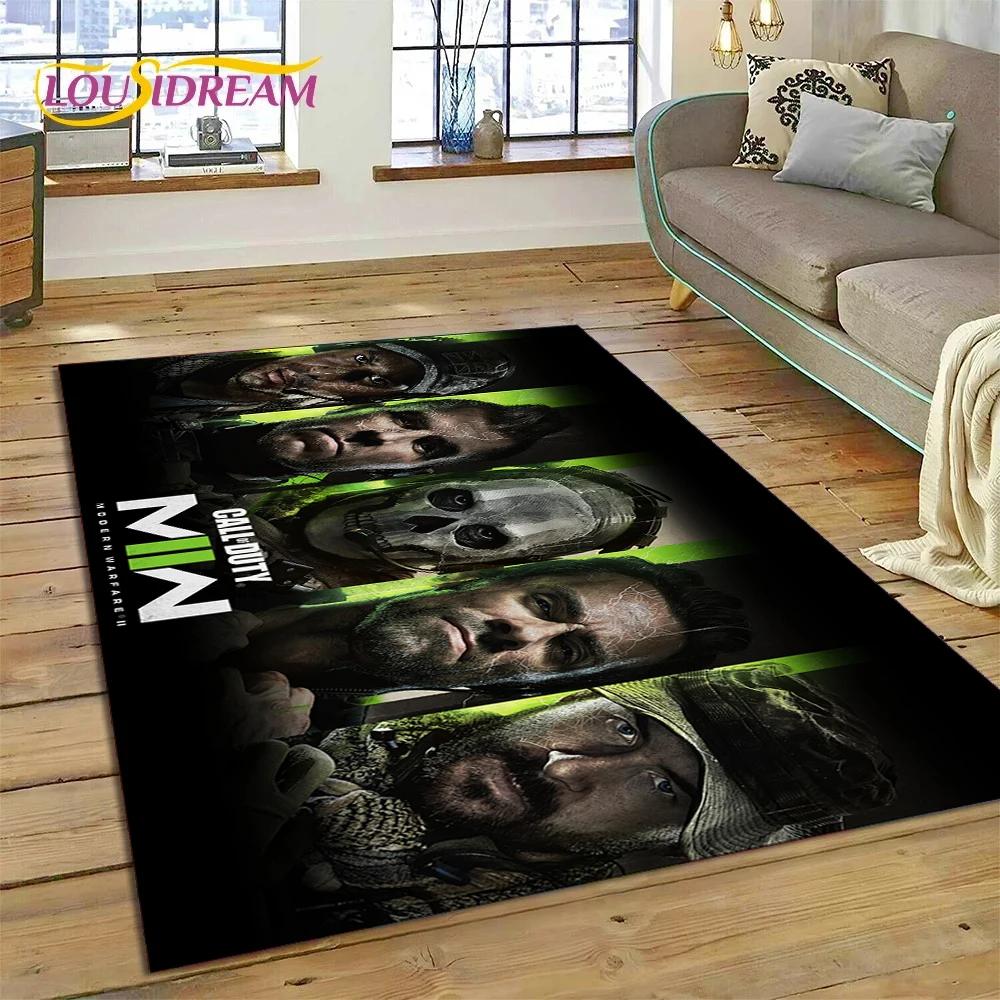 Call of Duty War Game Gamer COD Teppich für Schlafzimmer Wohnzimmer Zuhause Sofadekoration, Kinder Spiel Große Dekoration Bodenmatte Geschenk 230x160cm( 90x62in )