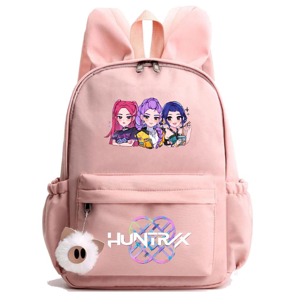 Anime K-Pop Bedruckter Wasserdichter Rucksack Student Teenager Schultasche für Junge Mädchen Schultasche Schultasche Damen Große Kapazität Reisetasche Kindergeschenk Mochila