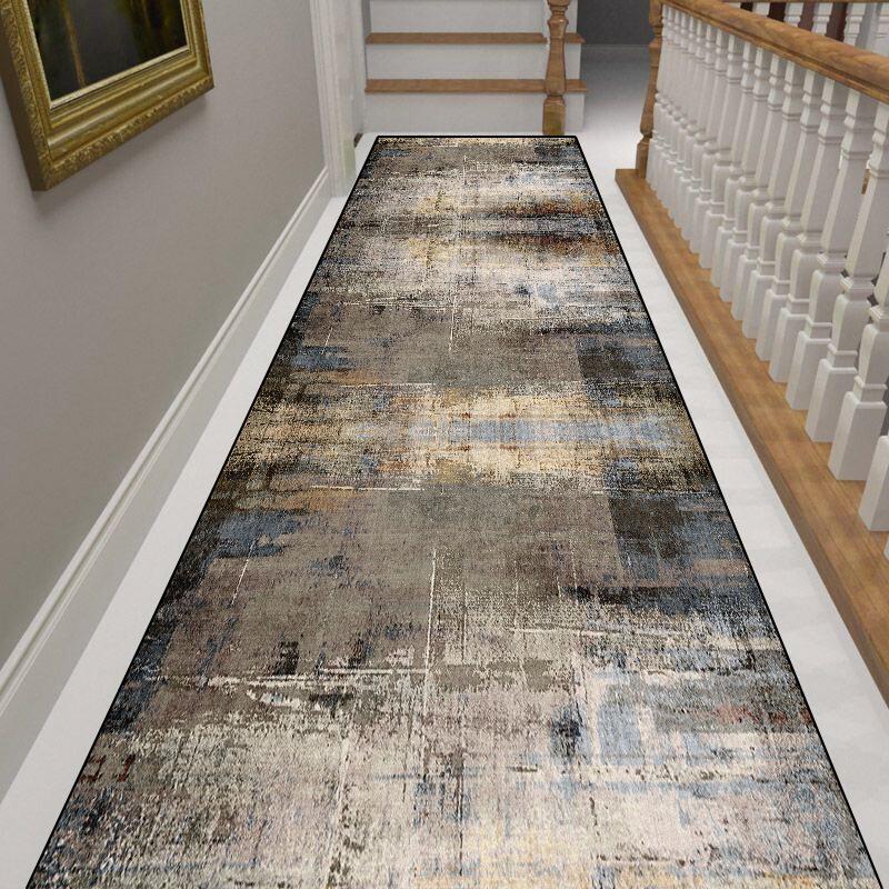 Flurläufer Teppiche für Flur Wohnzimmer Dekoration Zuhause Gang Fußmatten Luxuriöse Eingangsbereich Dekoration Bereich Langer Streifen Teppich 120x300cm 47x118in