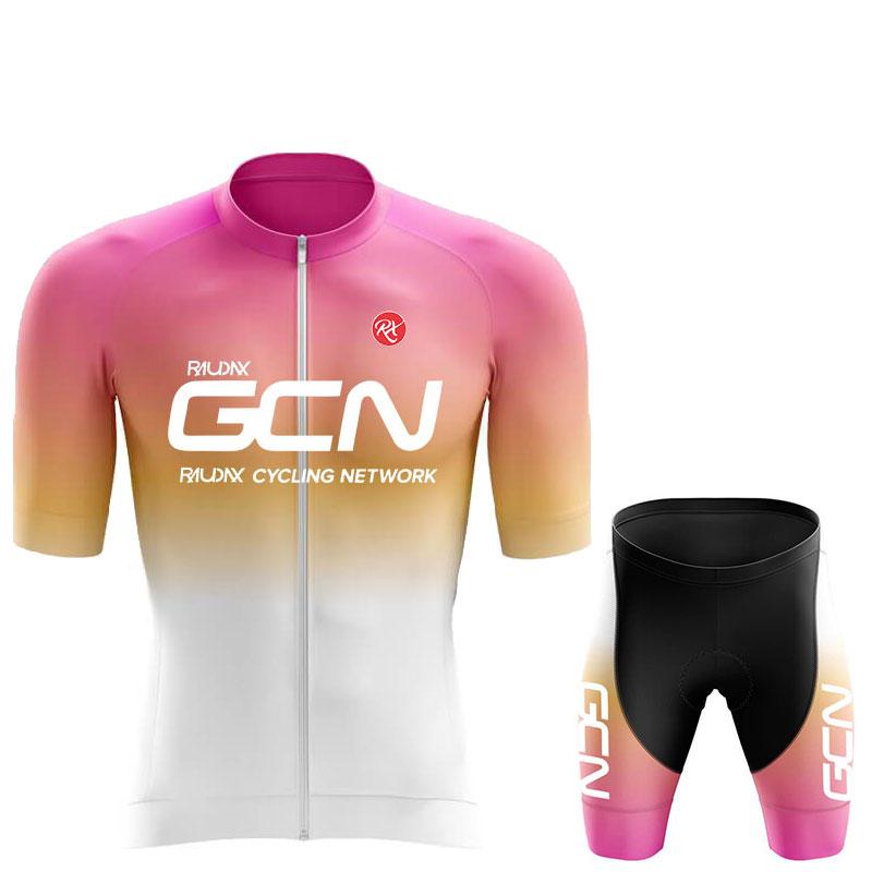 2024 RAUDAX GCN Sommer Rennrad Fahrradbekleidung Herren Kurzarm Radtrikot Triathlon Mountainbike Sport Radsportanzüge XS