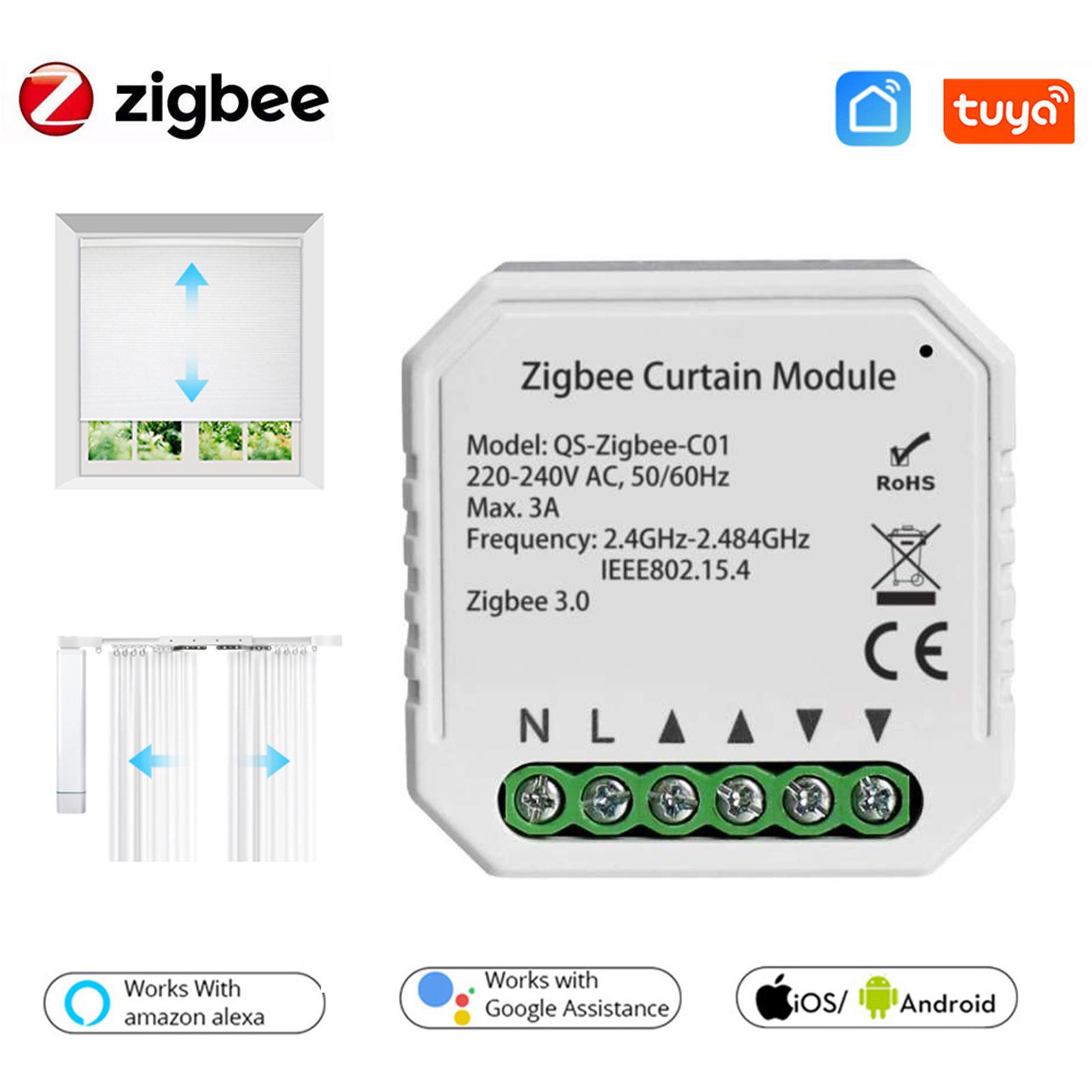 Tuya ZigBee Intelligentes Vorhangmodul Intelligentes Heim-DIY-Werkzeug Haushalt Heim-Multifunktionswerkzeug weiß
