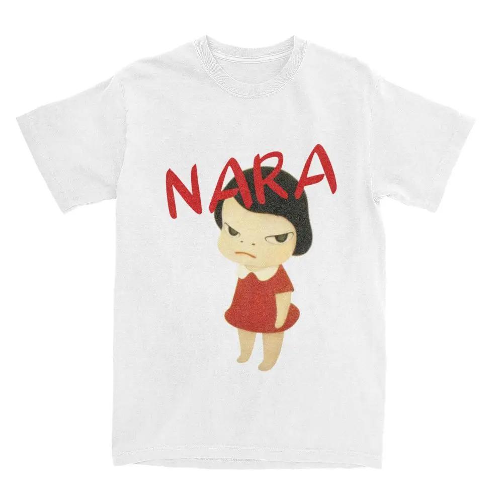 Yoshitomo Nara We Are Punks T-Shirts Herren Vintage Reine Baumwolle T-Shirts Rundhals Kurzarm T-Shirts Party Tops Mode Streetwear M