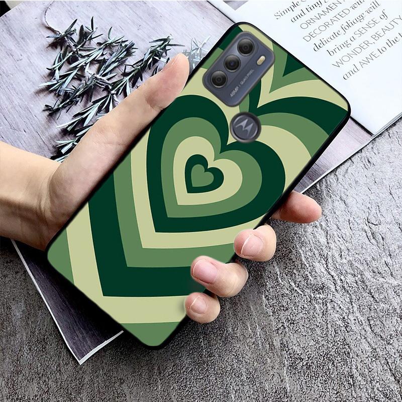 Latte Love Kaffee Herz Hülle für Motorola Moto Edge 20 Edge 20 Lite E7 Power E40 E20 One Action G10 G Play G22 G52 G60 E32 G8 Moto G52
