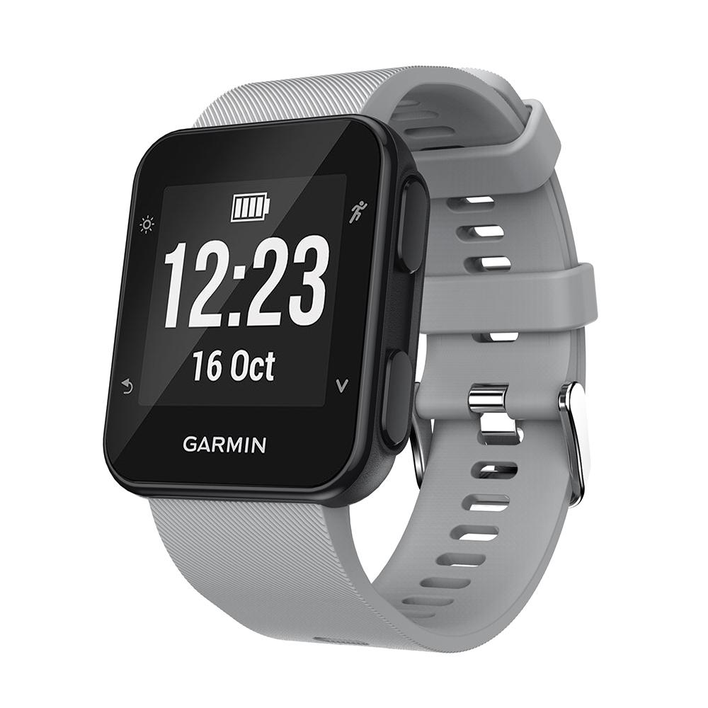 Armband für Garmin Forerunner 35 30 Smartwatch Ersatzarmband Uhrenarmband Armband Silikon Weiches Band Armband Neu graue