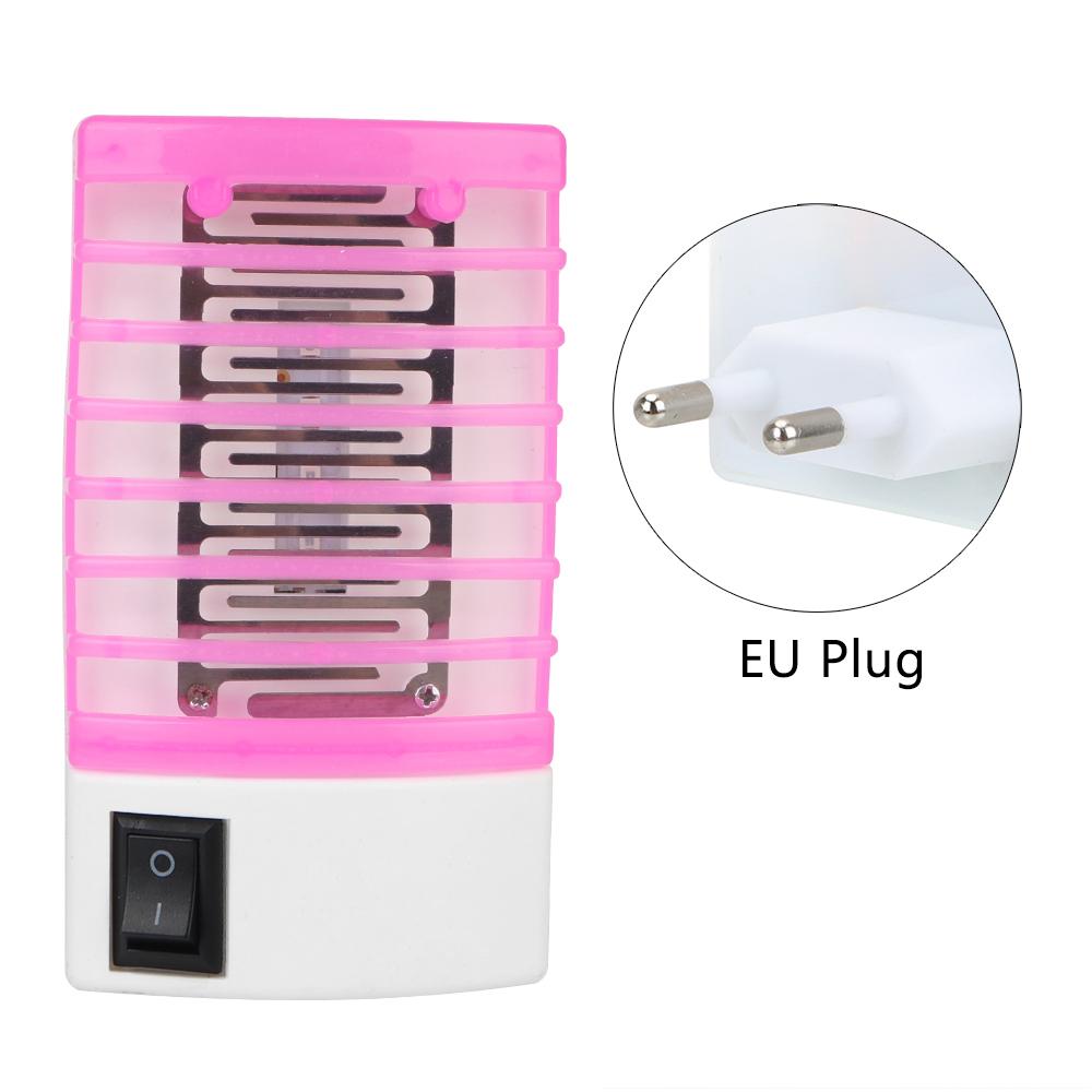 Elektrische Mückenfalle, Mückenvernichter, Fliegenfänger, Insektenvernichter, US/EU-Stecker, LED-Sockel, neuartige Beleuchtung, Mückenvernichter-Lampen, Nachtlampe EU rosa