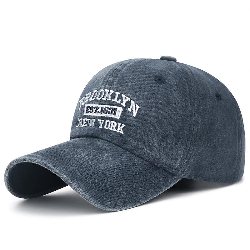 Unisex Cap Sunshade Baseball Cap Männer Frauen Stickerei Snapback Hut Sonnenblende Hüte Angeln Hut Peak Cap dunkelblau