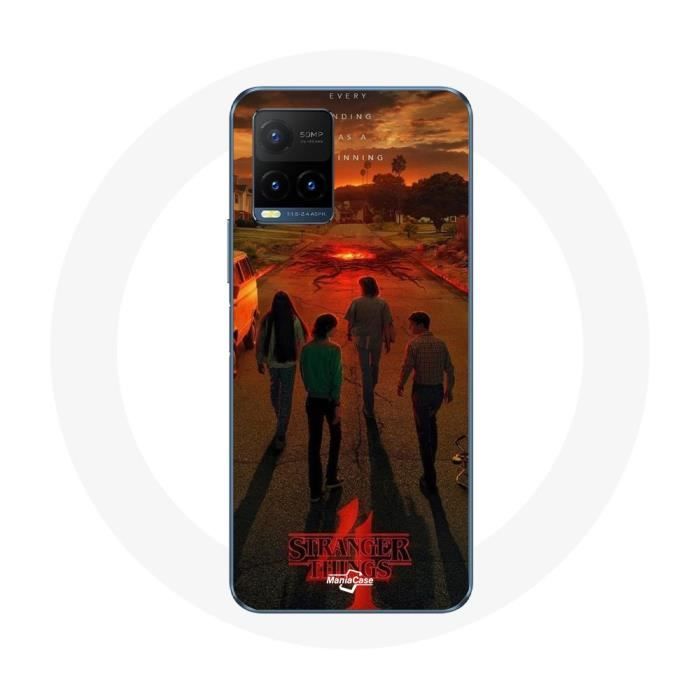 Coque pour Vivo Y21s 2021 / Y21 2021 Stranger Things Saison 4 Affiche Art Equipages de la Nouvelle Théorie
