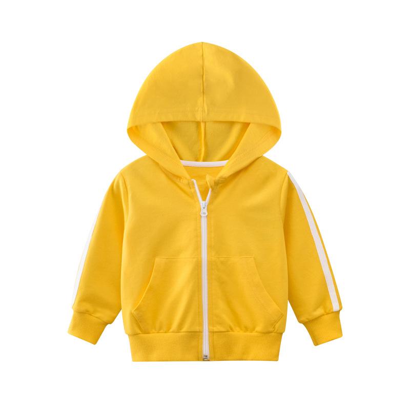 Kinderkleidung Kinderjacken Jungenkleidung Hoodies Frühling 90cm gelb