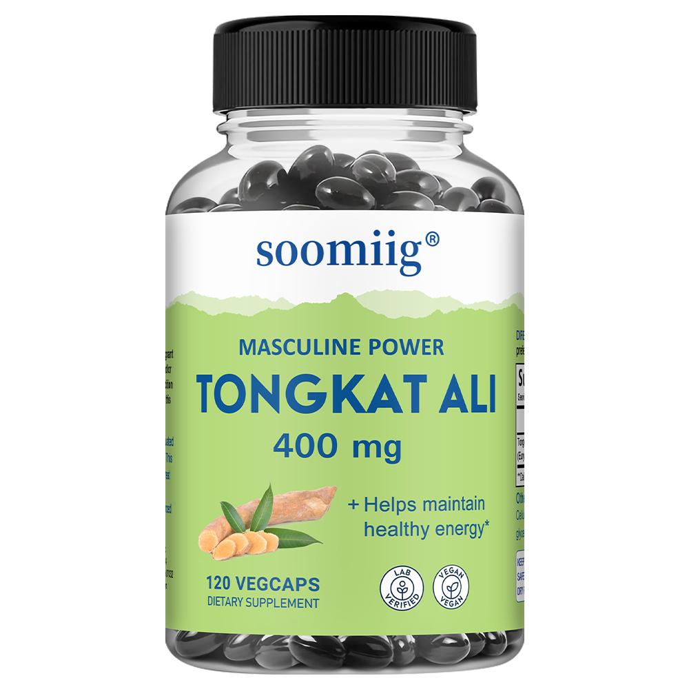 Tongkat Ali Wurzel Extrakt 400 mg, Nahrungsergänzungsmittel, 120 Kapseln pro Flasche 120 Capsules