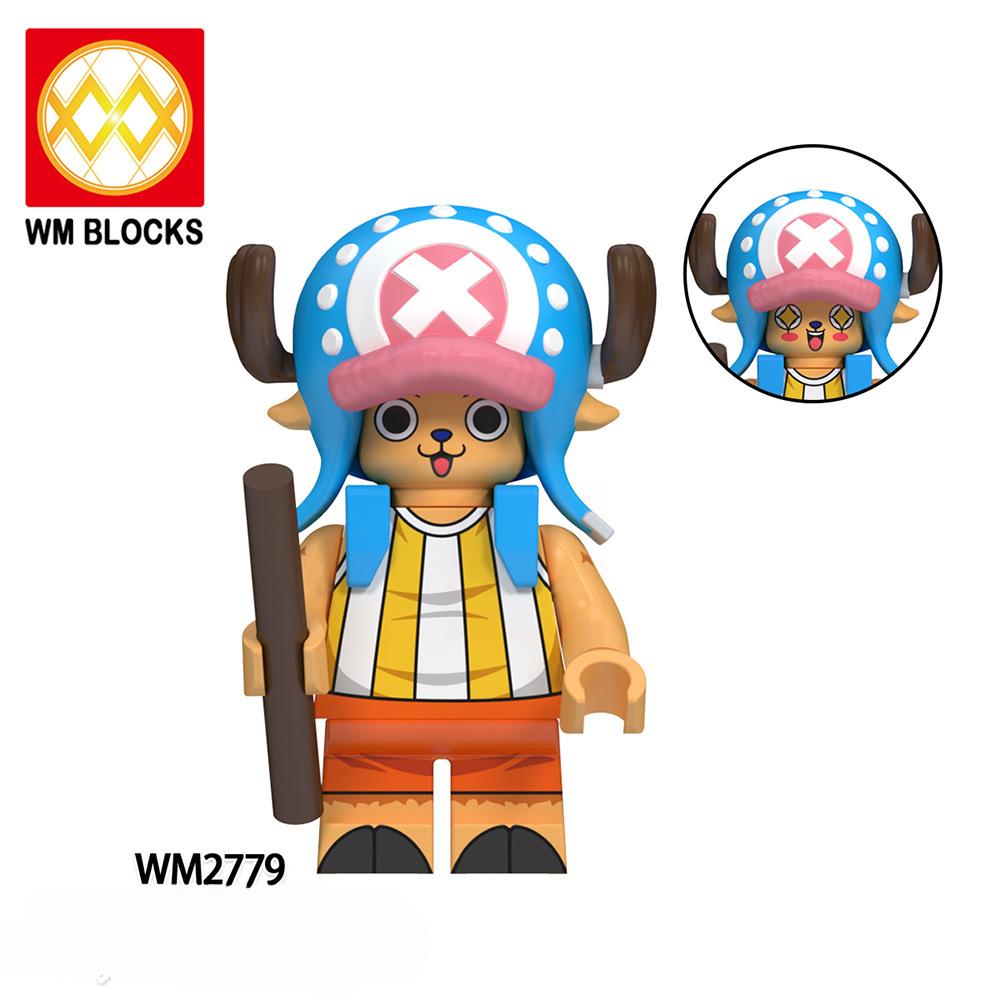 Anime Mini Actionfiguren Bausteine Lernspielzeug für Kinder für Weihnachtsgeschenke WM6191 blue
