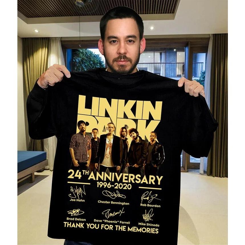 2026 Sommer Neues Herren T-Shirt Rock Linkin Park Geburtstag T-Shirt Unisex T-Shirt Mode Baumwolle Kurzarm Oberteil T-Shirt M