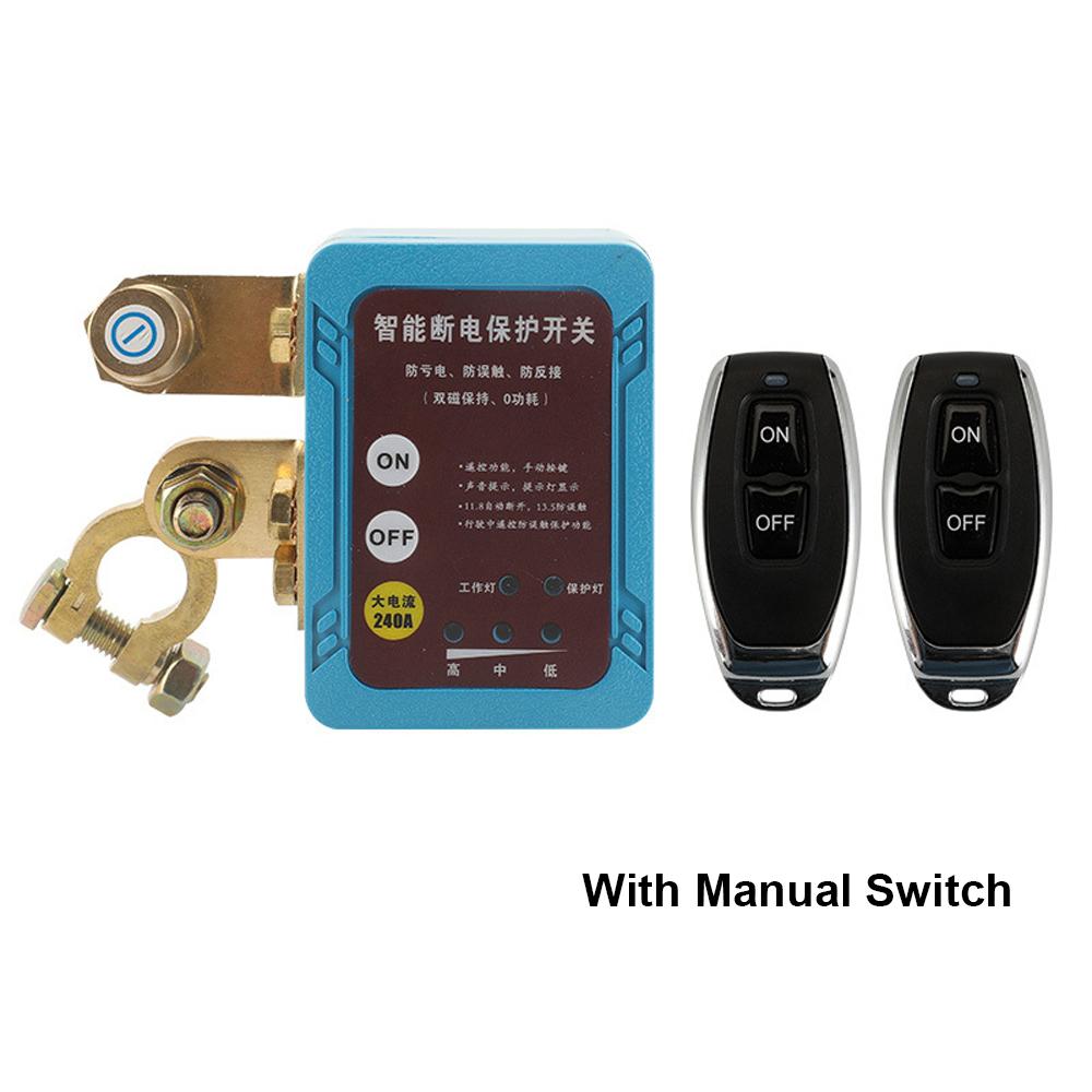Notausschalter für Auto-Fernbatterie-Trennschalter 12V 240A Autobatterie-Notausschalter-Batterie with Manual Switch blau