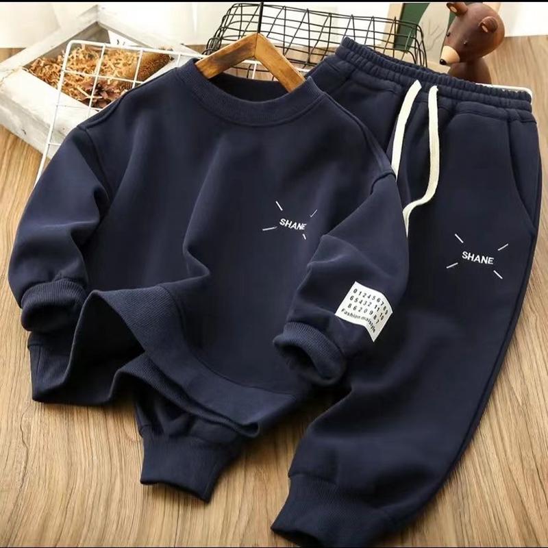 Kinder Kleidung Set Frühling Herbst Mädchen Jungen Lange ärmeln Sport Anzüge Kinder Teenager Jacke + Hosen 2 stücke Sets Kleidung trainingsanzüge 160cm navy blau