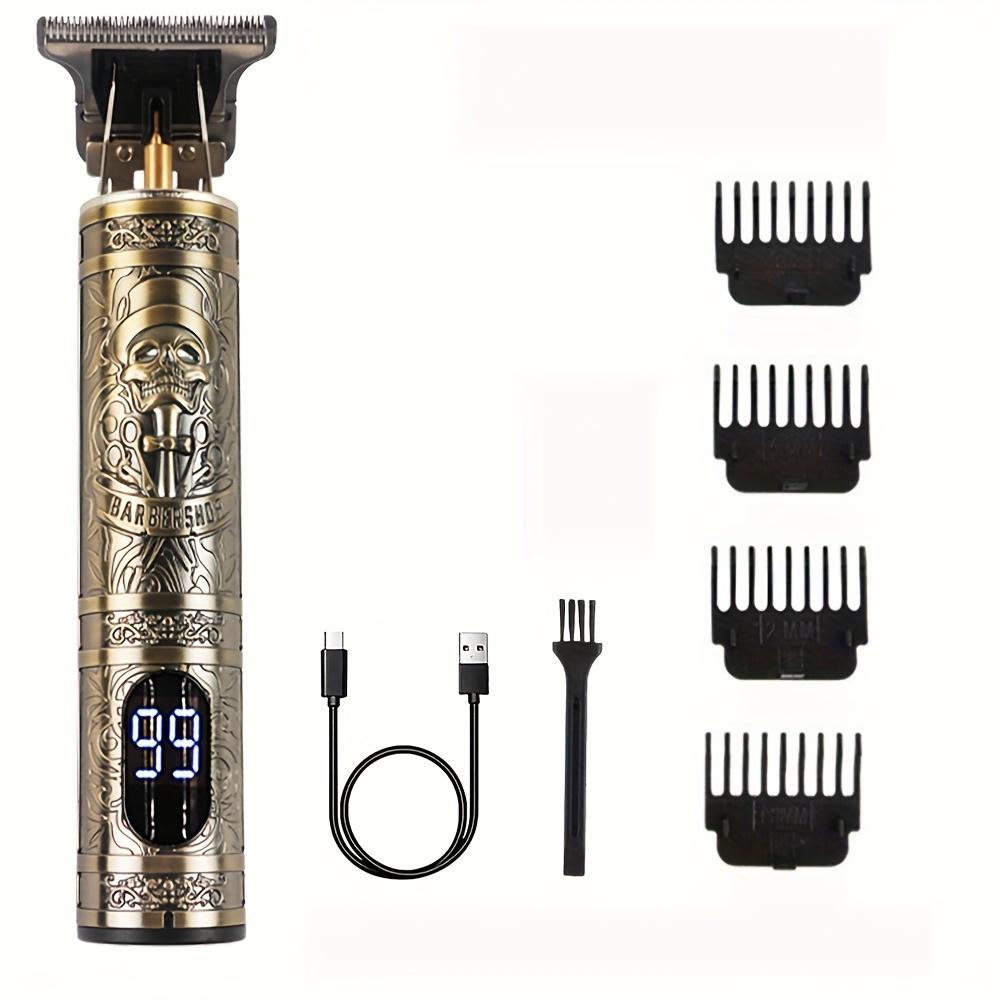 Vintage T9 Elektrische Akku-Haarschneidemaschine Professioneller Haarschneider für Männer Clipper Bartrasierer Weihnachtsgeschenk A10