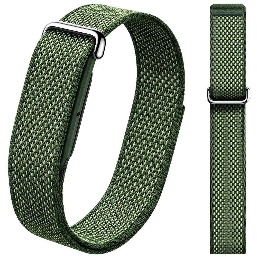 Nylon-Armband für Google Fitbit Air Ultra-Schlank Federleicht Atmungsaktiv Schnellverschluss-Armband für Fitbit Air Ersatz-Armbänder For Fitbit Air armee grüne