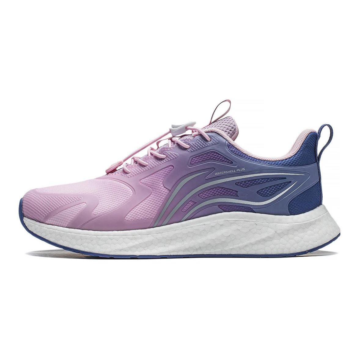 Li Ning Kinder Schutz Nest V2 Rundkopf Bequem Anti-Kick Stoßdämpfung Low-Top Laufschuhe Kinder Laufschuhe Lila YKFT076-4 37 gray