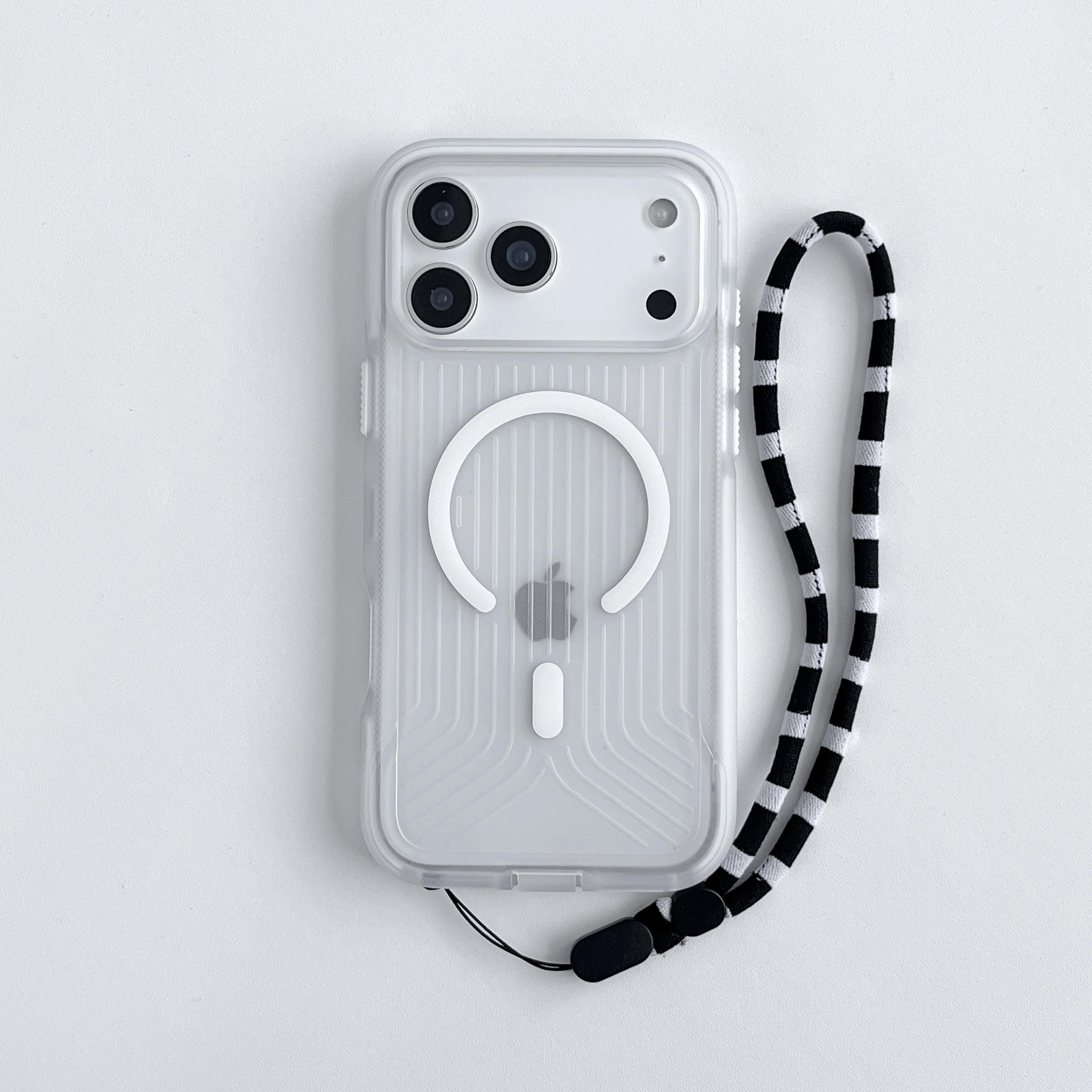 Tech-21 FlexPro Wellenförmige Transparente MagSafe Hülle für IPhone17Pro Max Air Magnetisches Kabelloses Laden Staubdicht Schutzhülle iPhone Air weiß