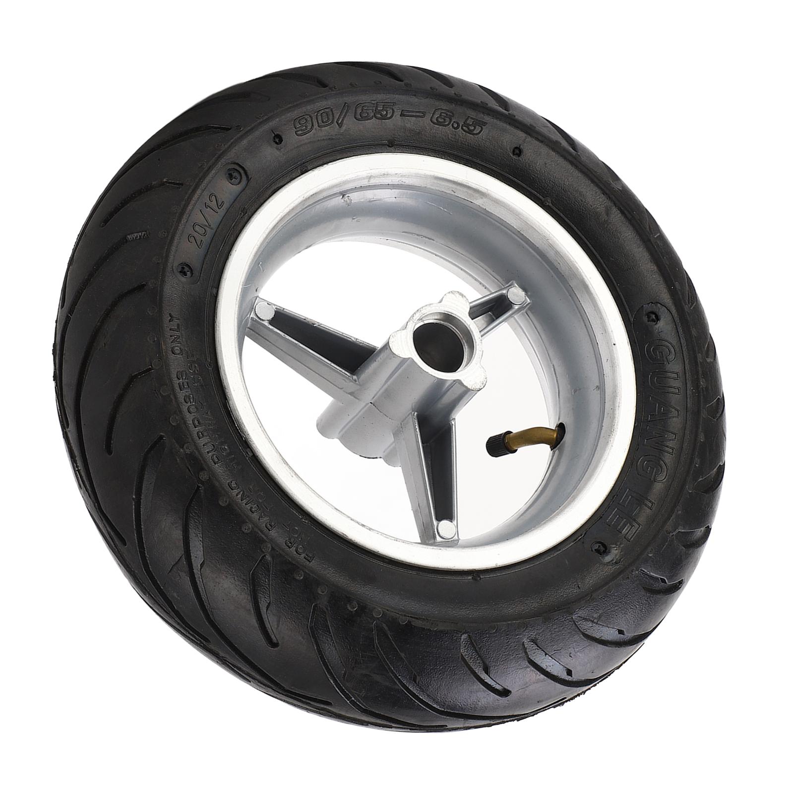 Elektroroller Gummi Vorderrad mit Nabe Anti-Rutsch Elektroroller Rad Reifen 90 65 6.5 Reifen