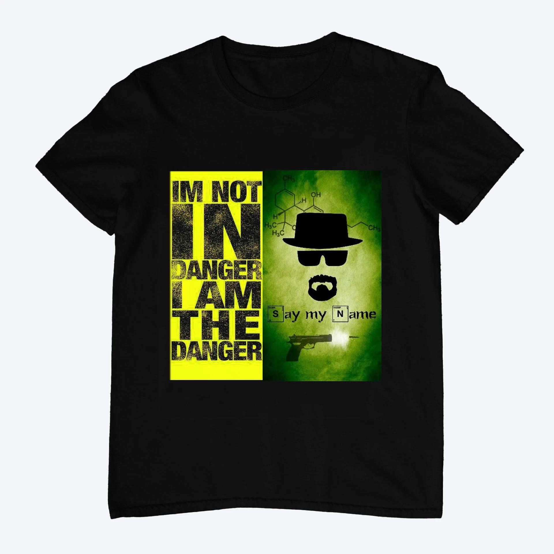 Herren Neues Sommer-T-Shirt für Herren Reiner Baumwollstoff Lässig Locker Street-T-Shirts Hemd Geschenk Breaking Bad für Fan-Geschenk Unseix Oversize-Oberteil M rot