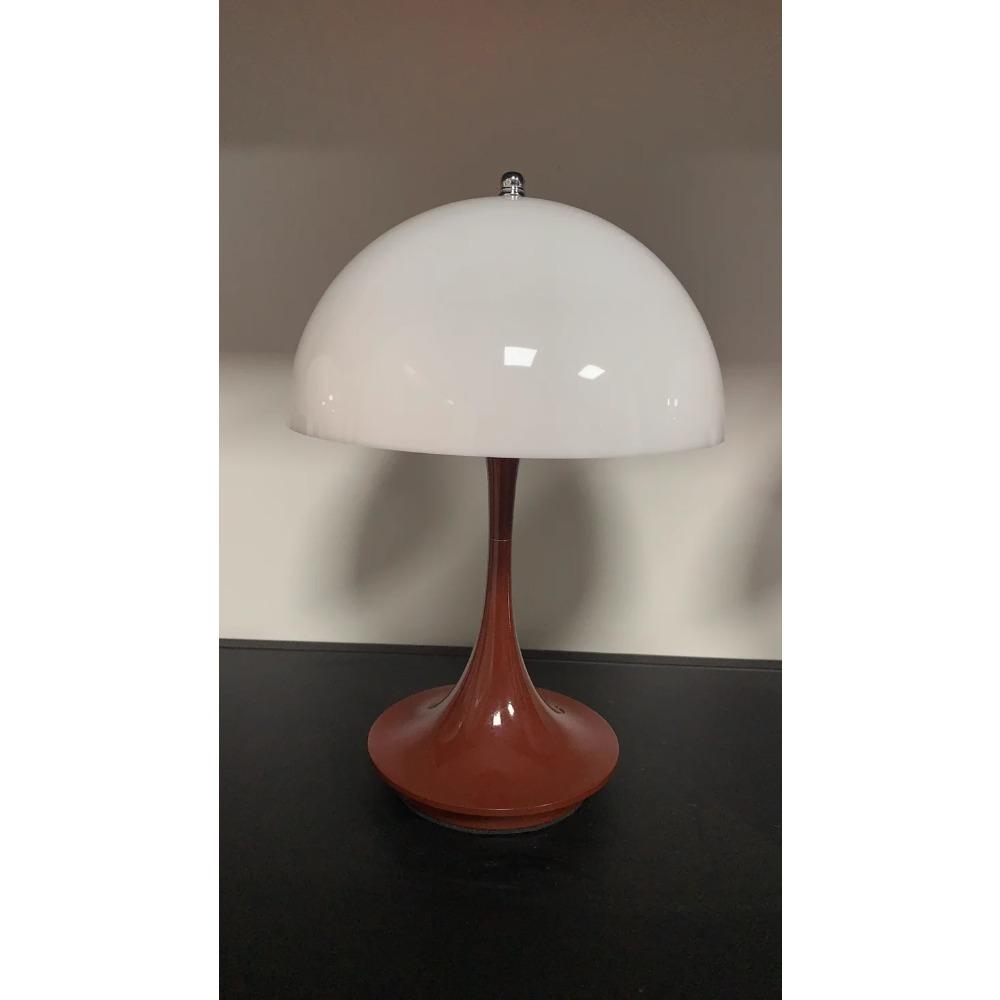 Dänische Luxus Nordic Retro Kleine Tisch Lampe Schlafzimmer Nacht Lampe Wiederaufladbare Dekoration Studie Wohnzimmer Atmosphäre Lampe Mushr changeable gray